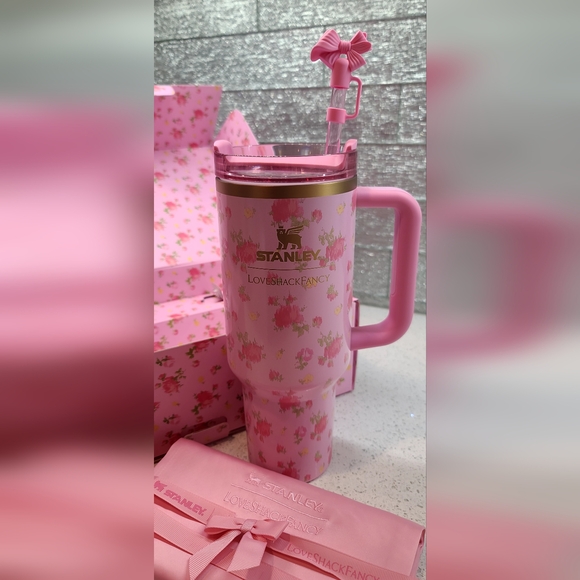 Stanley Pink Floral Tumbler Set - Picture 3 of 4